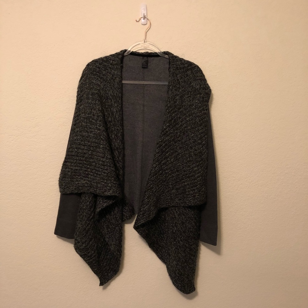 Prana Demure Caridgan Waterfall Cozy Wrap Grey S